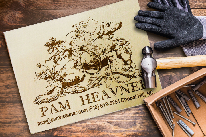 Pam Heavner Upholstery Label